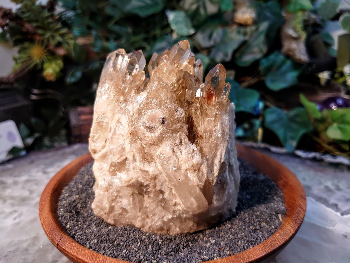 Natural Kundalini Congo Citrine Cluster for Altar and Home Decor / 494g / Energy Work / Crystal Healing / Reiki