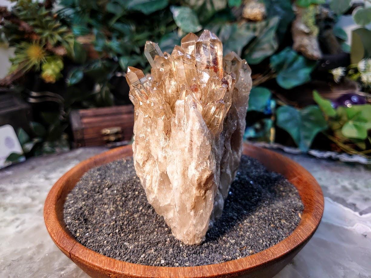 Natural Kundalini Congo Citrine Cluster for Altar and Home Decor / 494g / Energy Work / Crystal Healing / Reiki