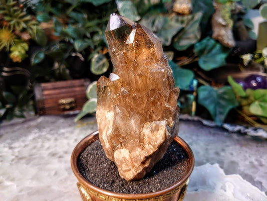 Natural Kundalini Congo Smoky Citrine Cluster for Altar and Home Decor / 220g / Energy Work / Crystal Healing / Reiki