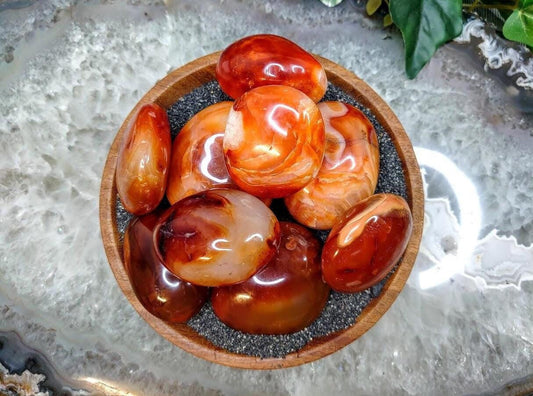 Fiery Carnelian Palm Stones/ Choose Your Size / Carnelian Stone/ Meditation/ Crystal Healing/ Reiki