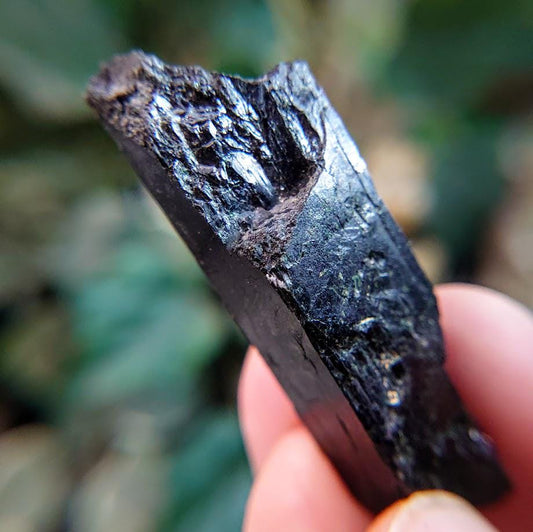 2" Black Aegirine Crystal Rod from Malawi, Africa for Crystal Healing / 22.65g / Home and Altar Decor / Negative Protection