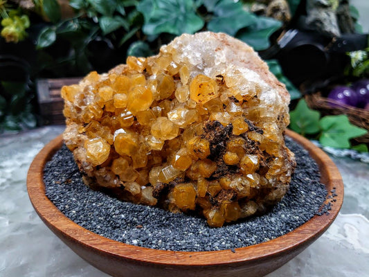 Natural Limonite Golden Healer Cluster from Zambia, Africa for Crystal Healing / 460g / Reiki / Home Decor / Cabinet Size