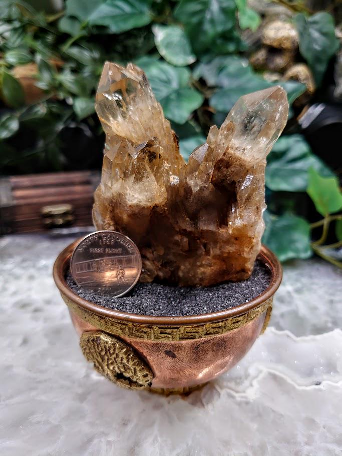 Natural Kundalini Congo Citrine Cluster for Altar and Home Decor / 170g / Energy Work / Crystal Healing / Reiki