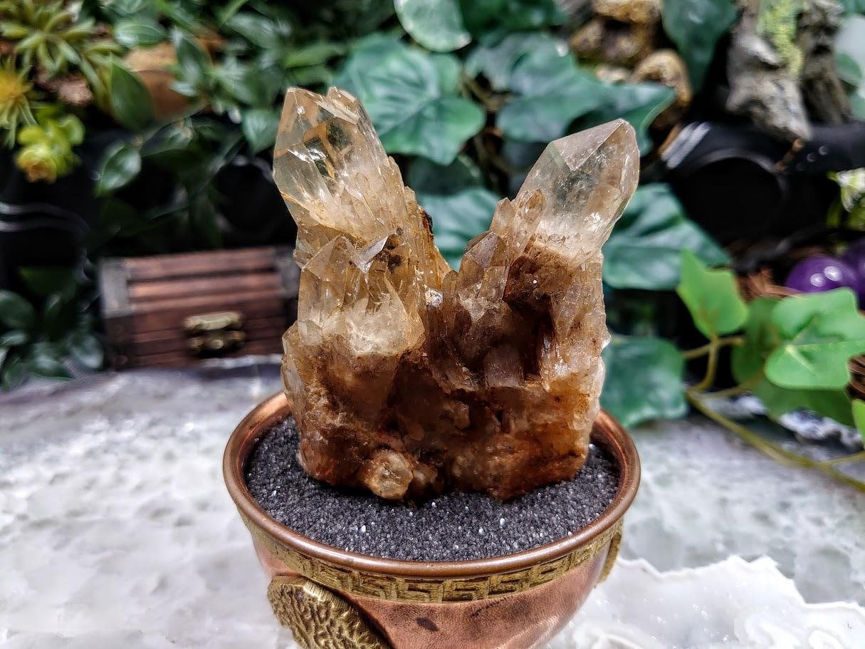 Natural Kundalini Congo Citrine Cluster for Altar and Home Decor / 170g / Energy Work / Crystal Healing / Reiki