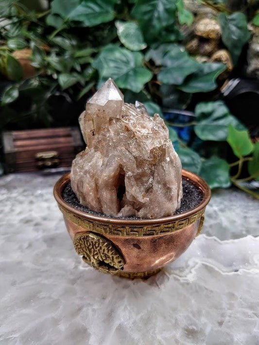 Natural Kundalini Congo Citrine Cluster for Altar and Home Decor / 196g / Energy Work / Crystal Healing / Reiki