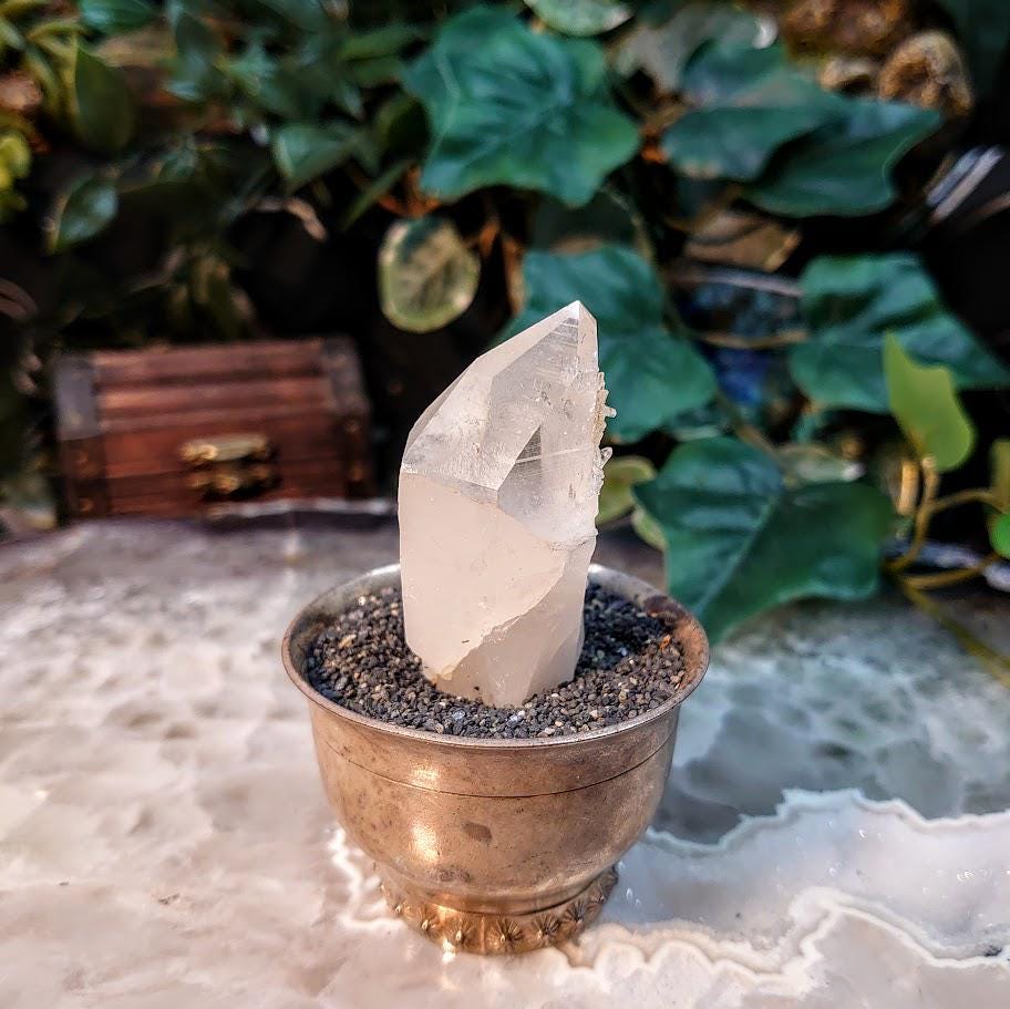 2 3/8" Colombian Clear Quartz Point with Fairy Dusting for Collection / 39.93 / Natural Clear Quartz / Crystal Grids/ Meditation / Reiki